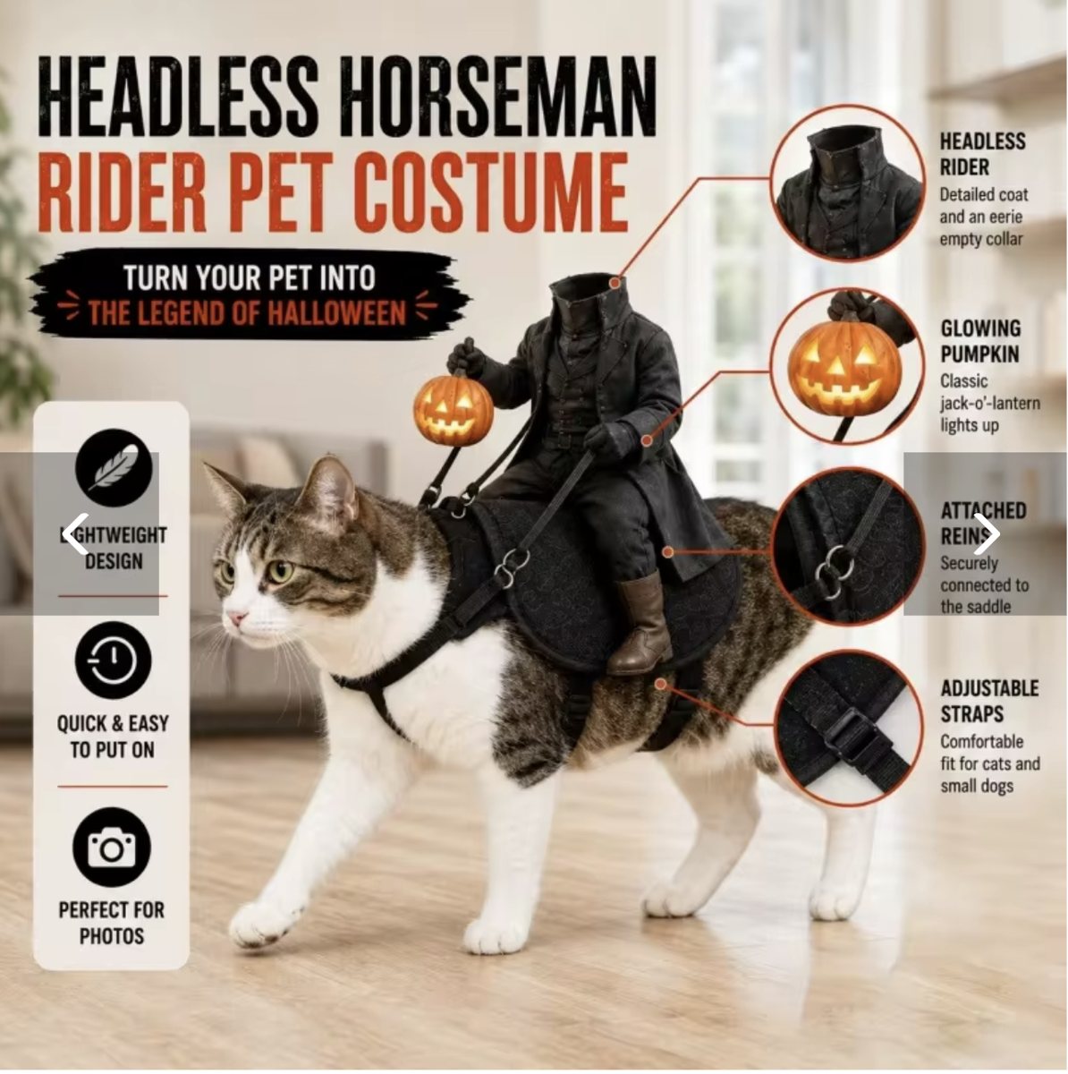 Headless Horseman Rider Costume